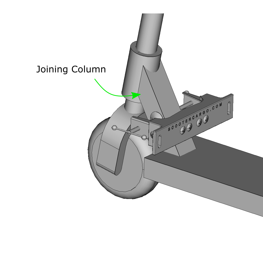 The Joining Column is the column that connects the deck to the steering.